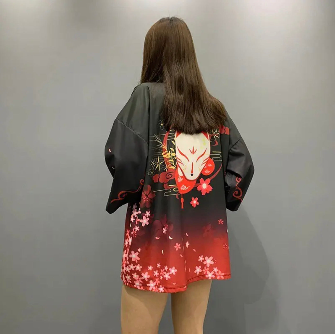 Veste Kimono Japonaise Pétale de sang