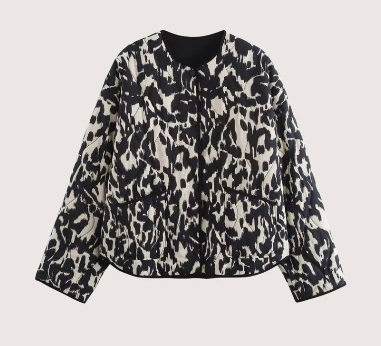 Veste kimono Noir et Blanc | Ikat