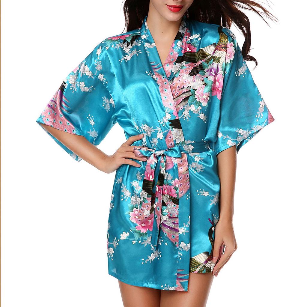 Kimono Robe de nuit court | Perle de Lazuli