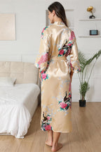 Kimono de nuit long | Safran Jaune