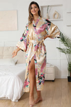 Kimono de nuit long | Safran Jaune