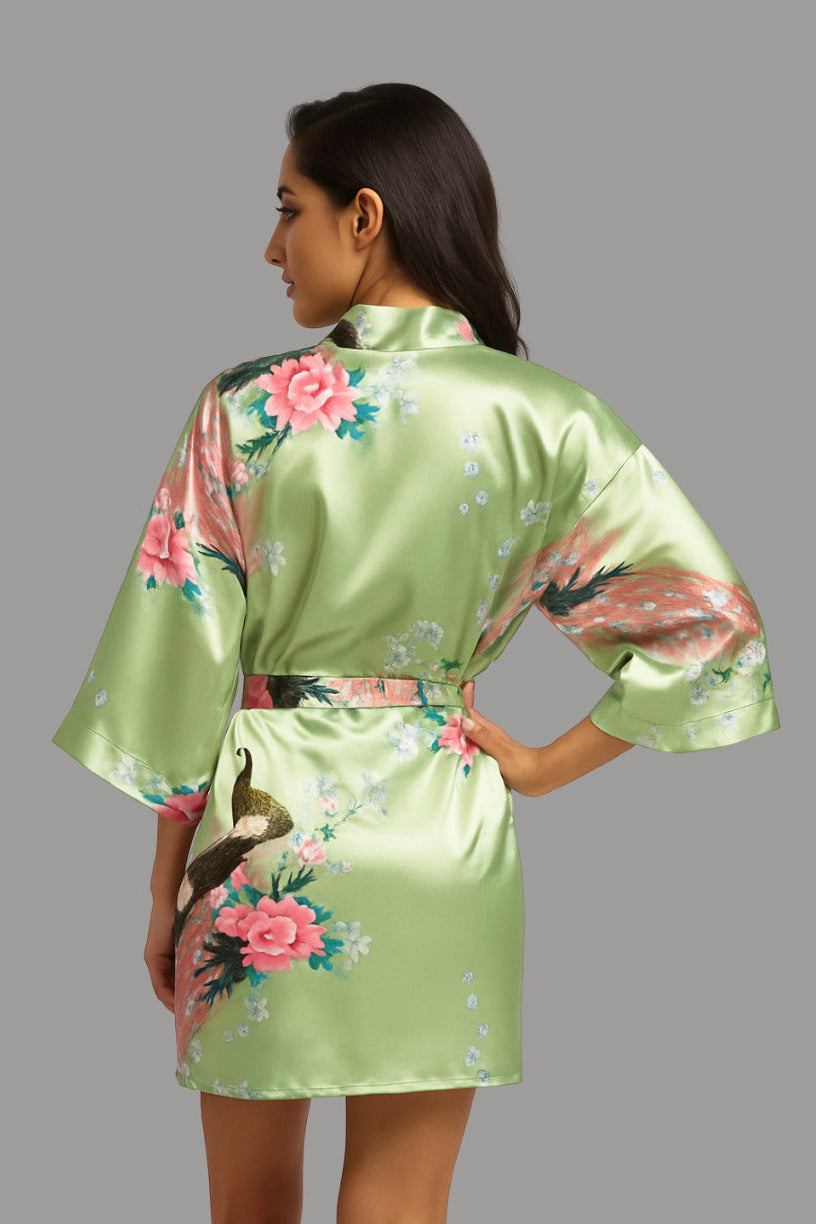 Kimono Robe de nuit court | Thé sacré