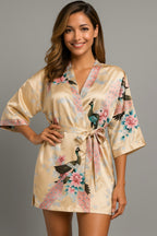 Kimono Robe de nuit court | Rayon d'été