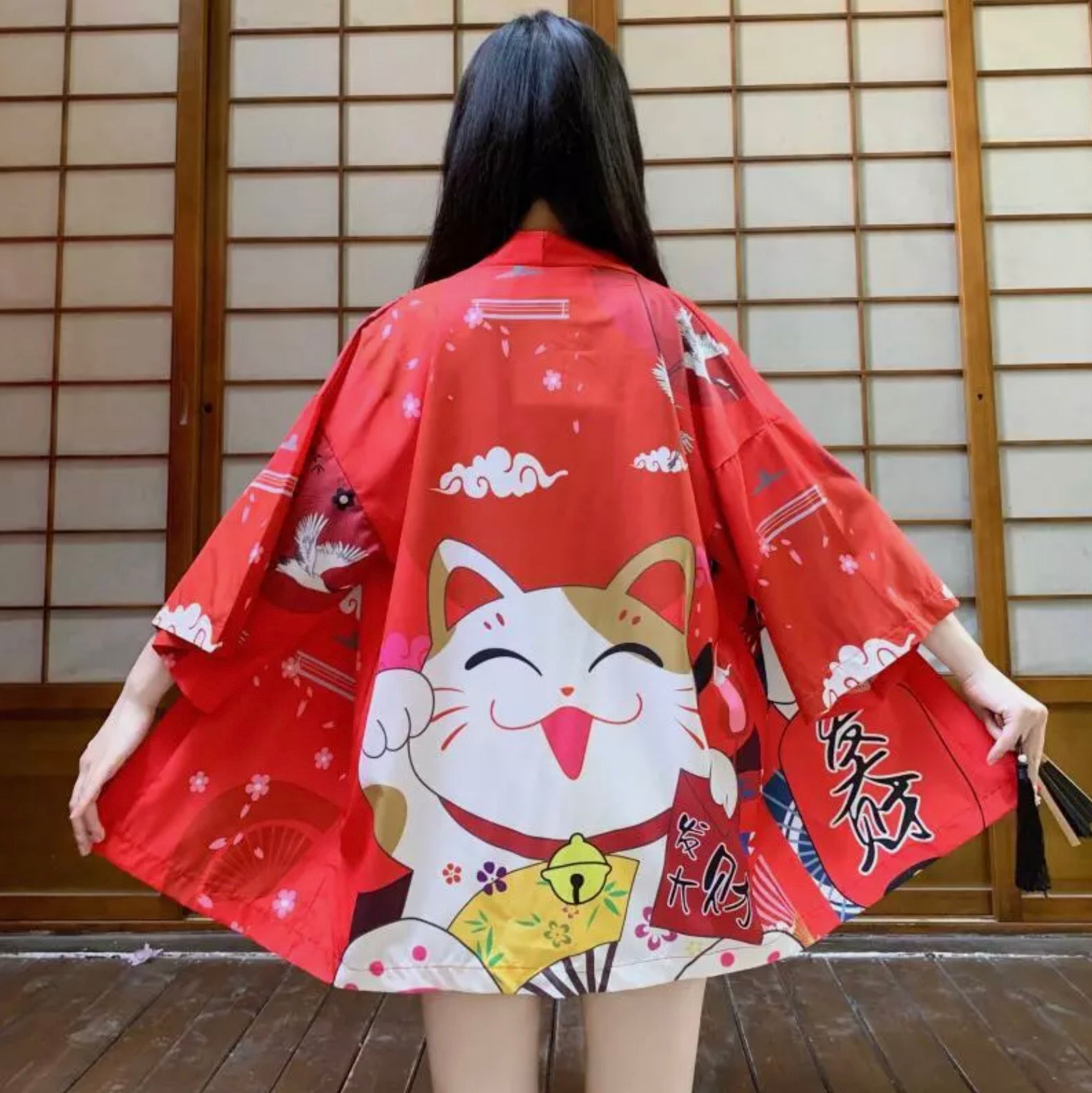Veste Kimono Japonaise Neko