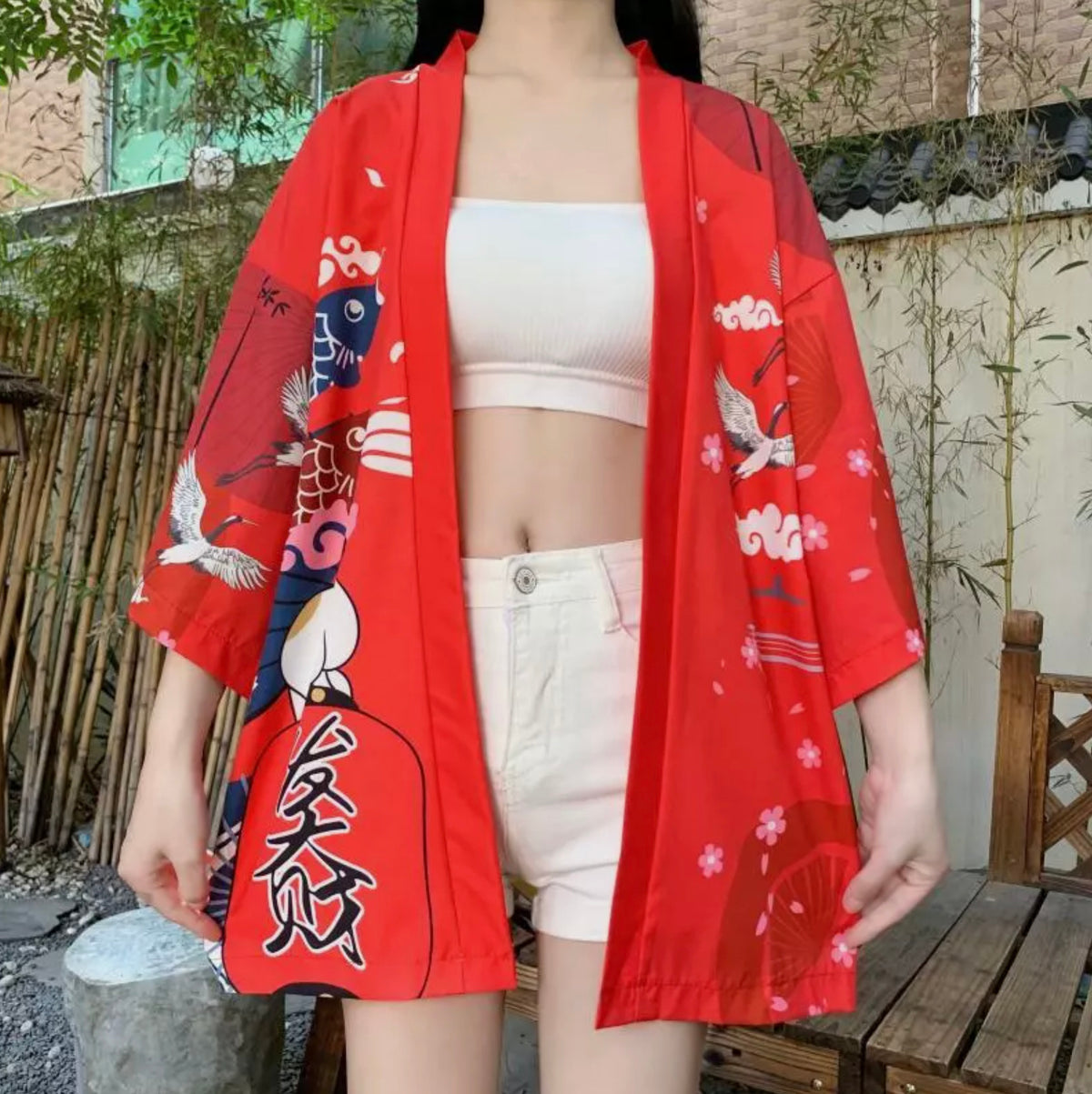 Veste Kimono Japonaise Neko