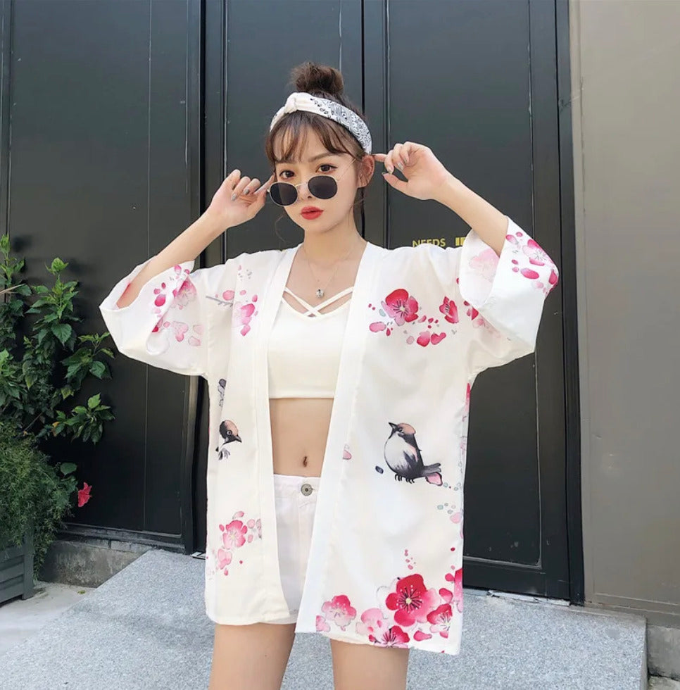 Veste Kimono Japonaise Baiku