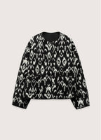Veste kimono Noir Abstrait | Ikat