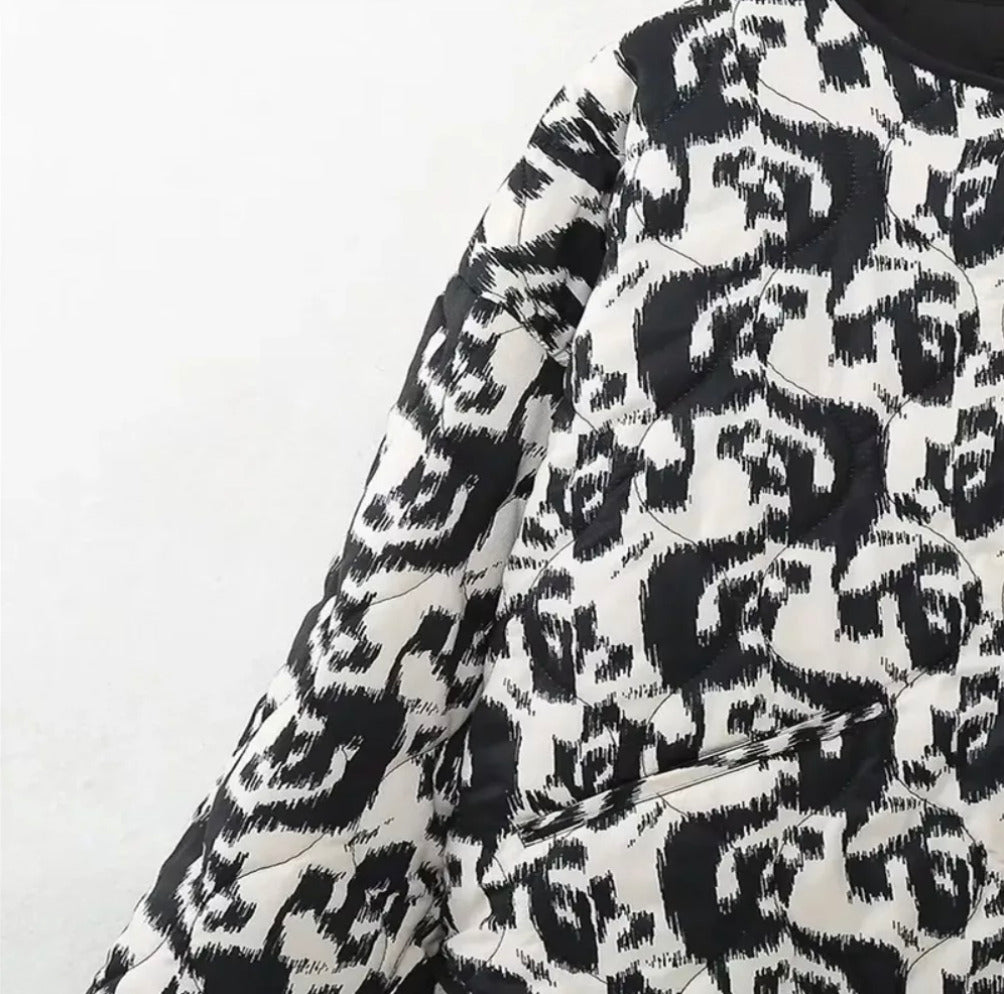 Veste kimono serpent des neiges  | Ikat
