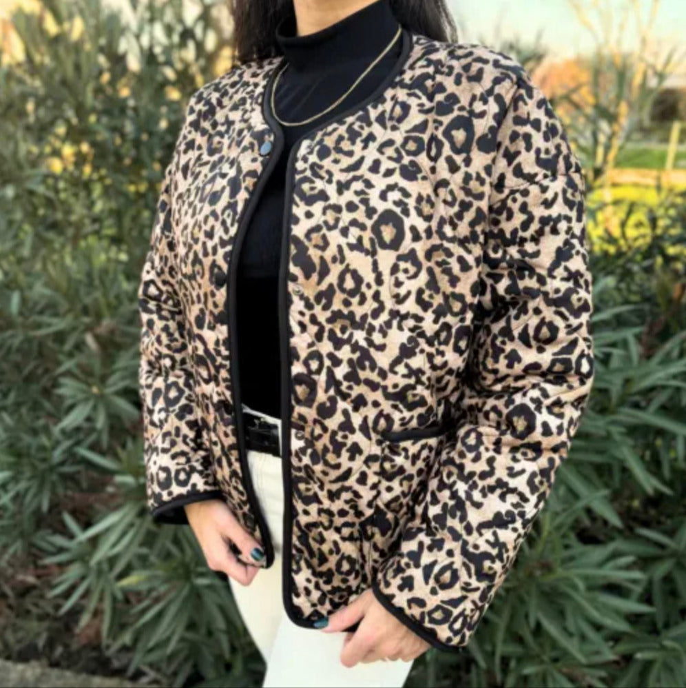 Veste kimono Léopard | Ikat
