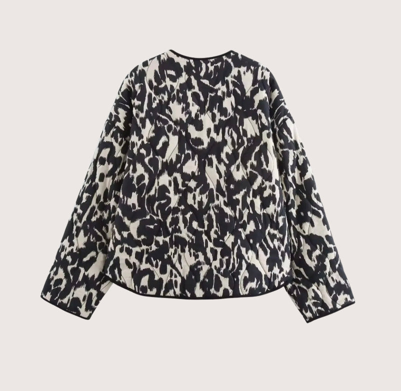 Veste kimono Noir et Blanc | Ikat