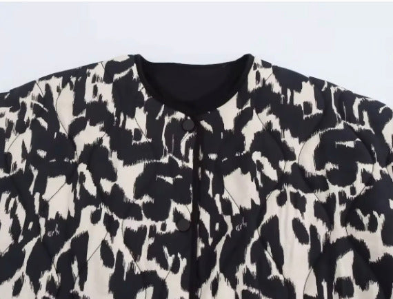 Veste kimono Noir et Blanc | Ikat