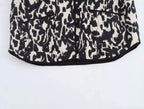Veste kimono Noir et Blanc | Ikat