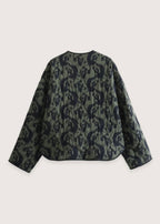 Veste kimono vert olive | Ikat