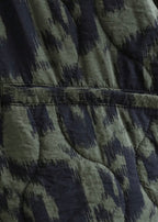 Veste kimono vert olive | Ikat
