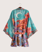 Kimono Boho étoile de Lune Vert Premium