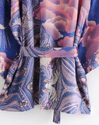 Kimono Boho étoile de Lune Bleu Premium