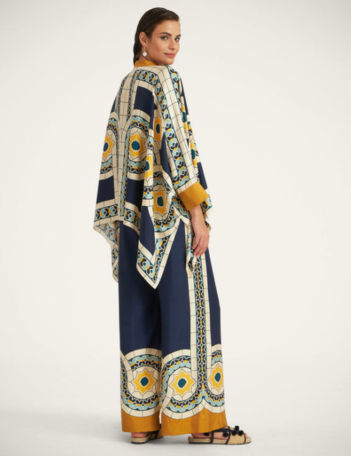 Ensemble Kimono Edition Limitée Bleu Mosaïque