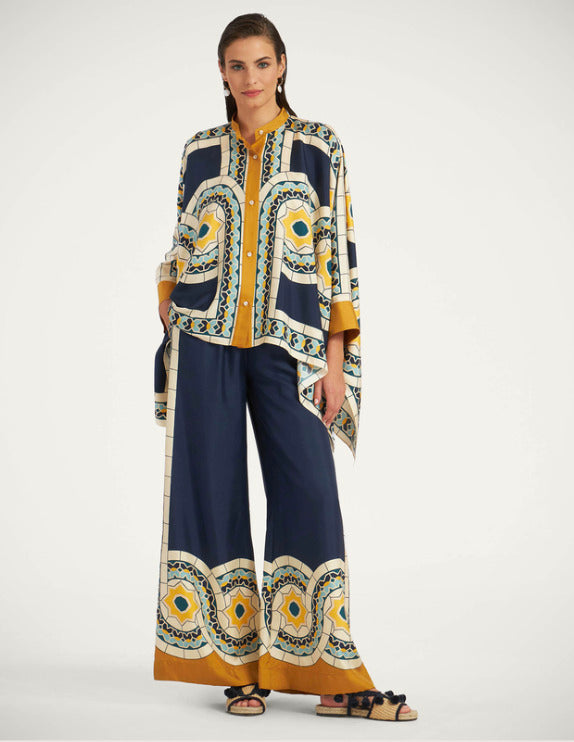 Ensemble Kimono Edition Limitée Bleu Mosaïque