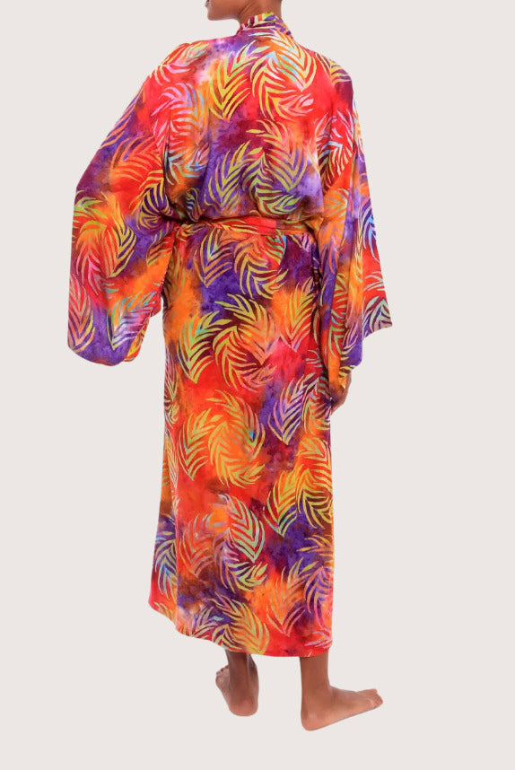 Kimono Plage à point Multi Fleuri