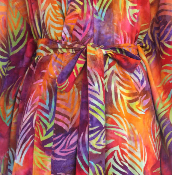 Kimono Plage à point Multi Fleuri