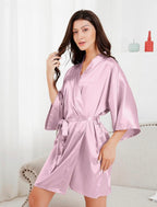 Kimono Chemise de nuit Rose Bonbon