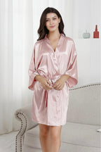 Kimono Chemise de nuit Rose Clair