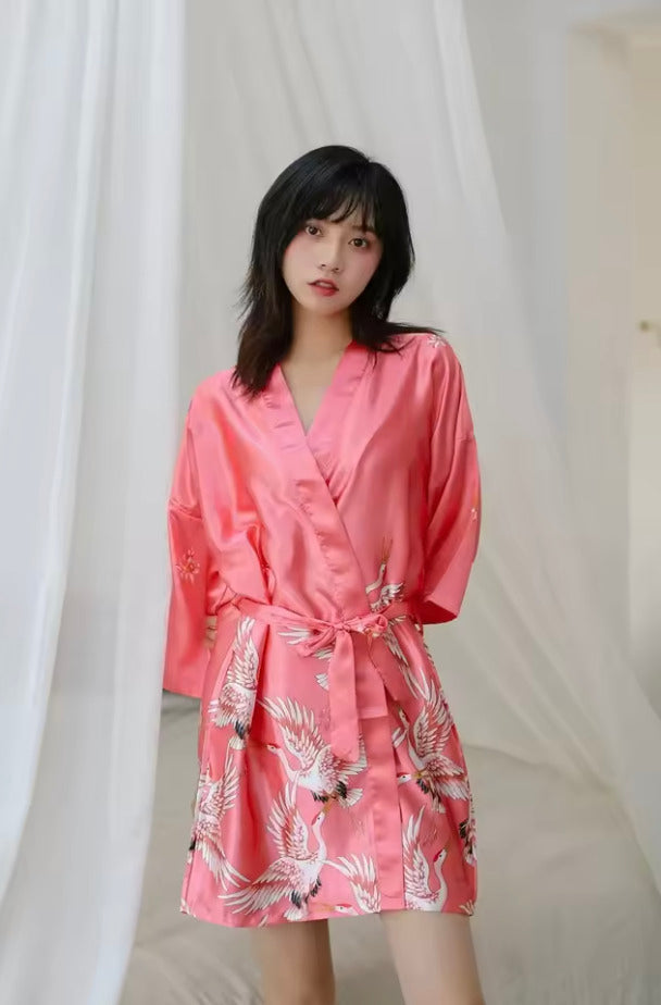 Mini Kimono Robe de nuit d'été Rosée du matin