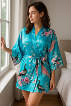 Kimono Robe de nuit court | Perle de Lazuli