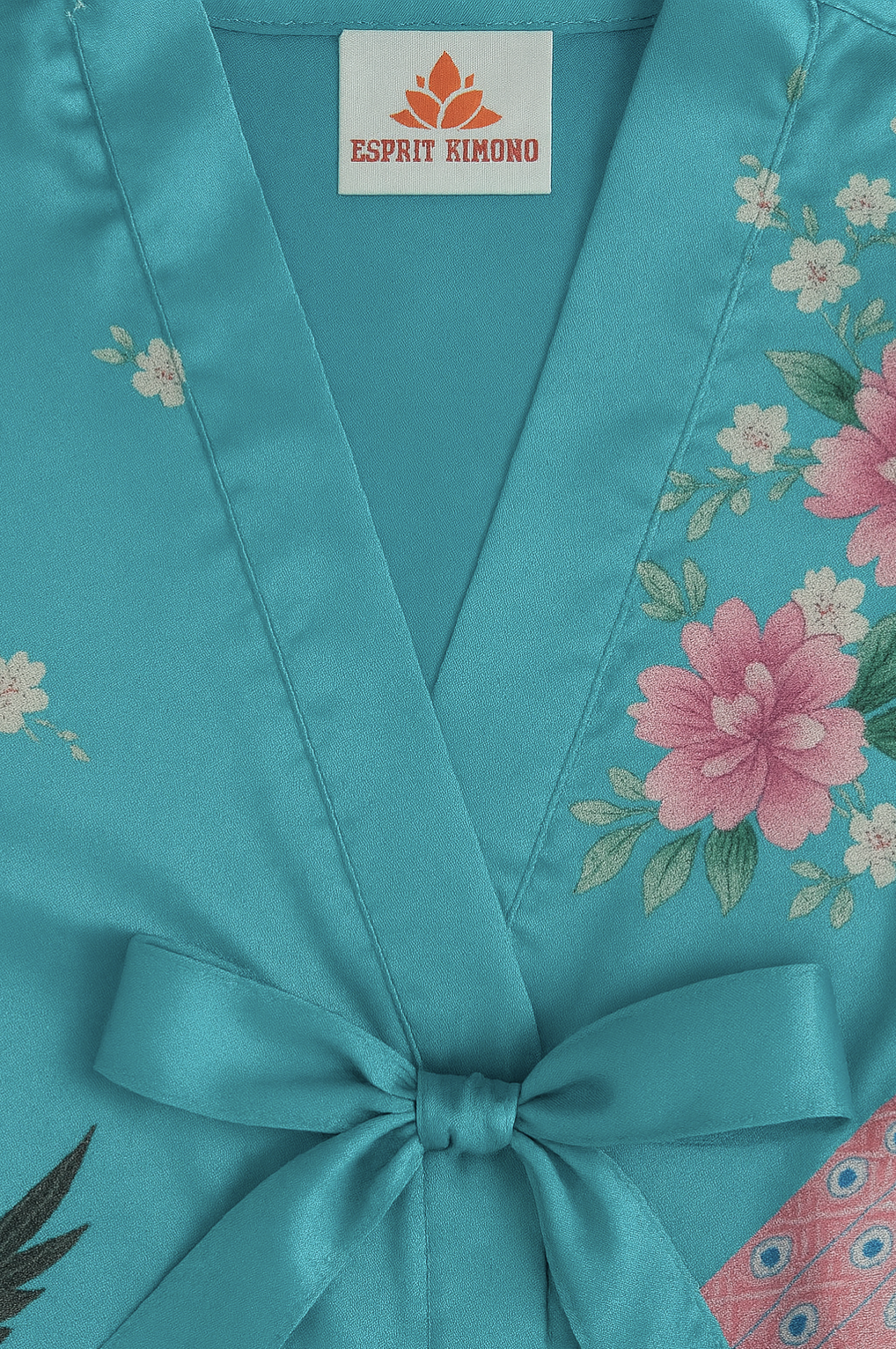 Kimono Robe de nuit court | Perle de Lazuli