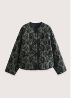 Veste kimono vert olive | Ikat