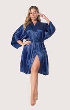 Kimono Chemise de nuit Bleu Sombre