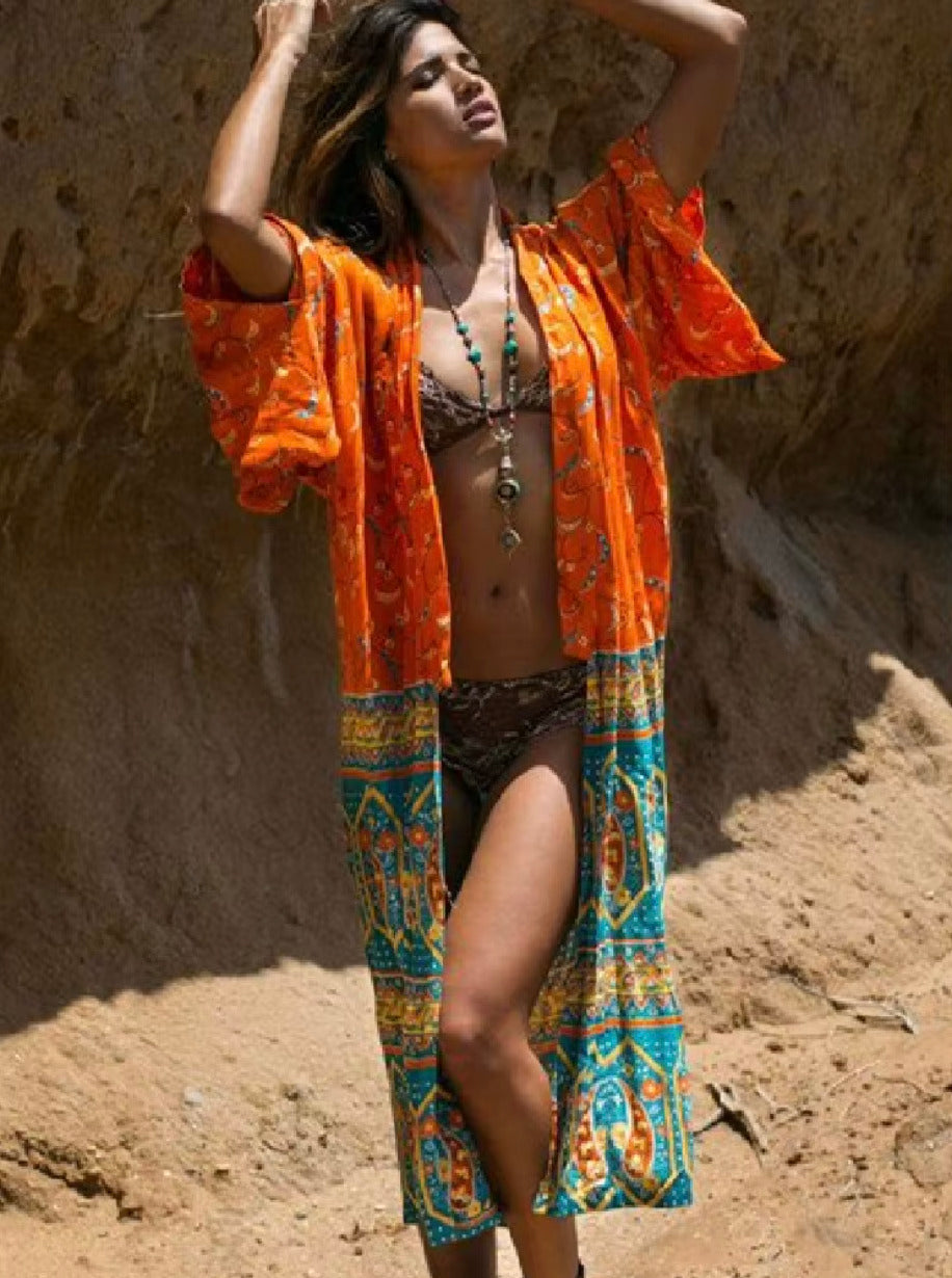 Kimono de plage Croissant de Lune