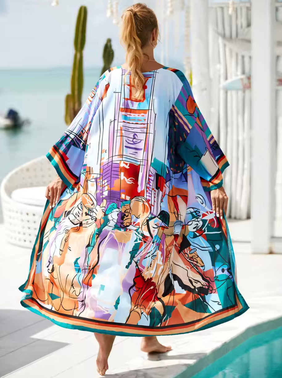 Kimono de plage Art