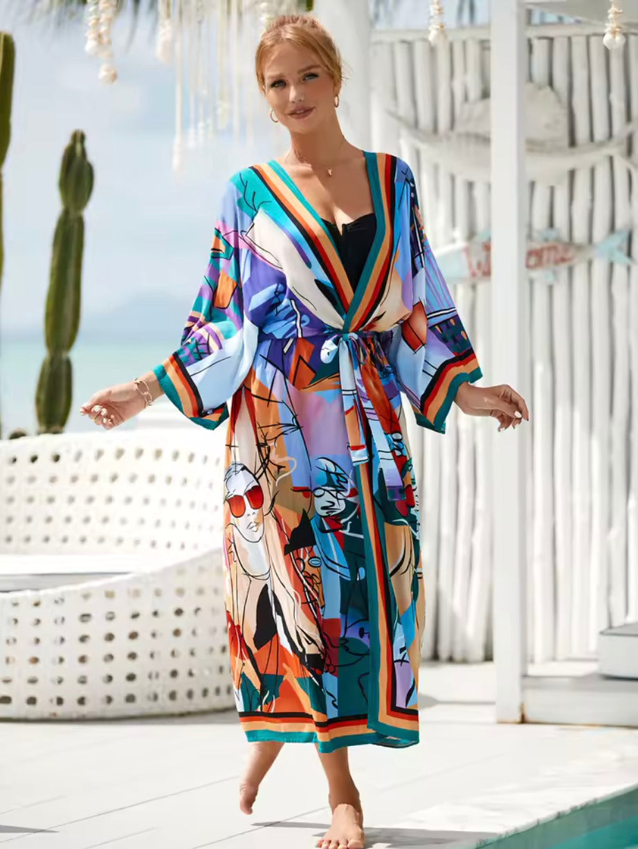 Kimono de plage Art
