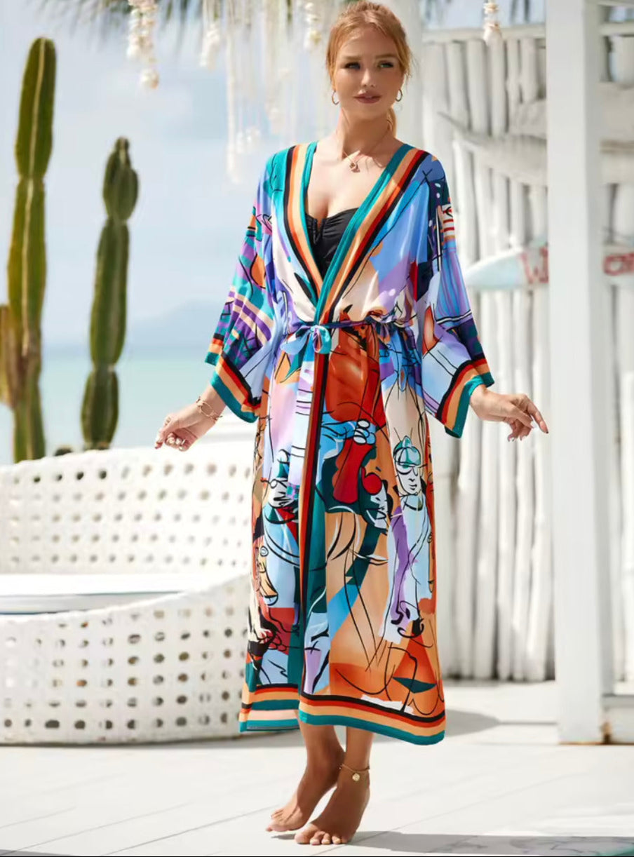 Kimono de plage Art