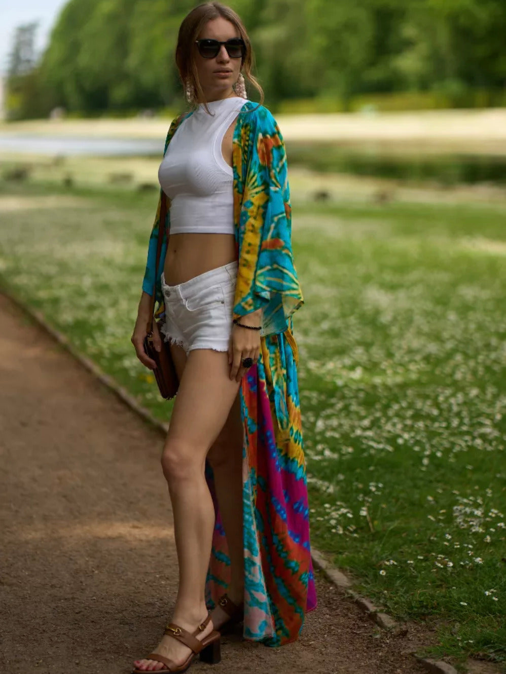 Kimono de plage Abstrait
