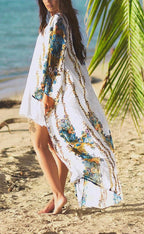 Kimono de plage Blanc neige