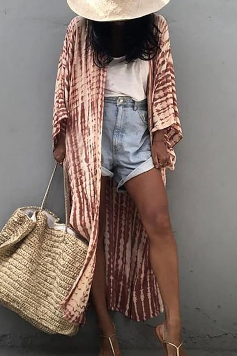 Kimono de plage rayure des sables