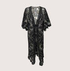 Kimono Femme Long Dentelle Noir