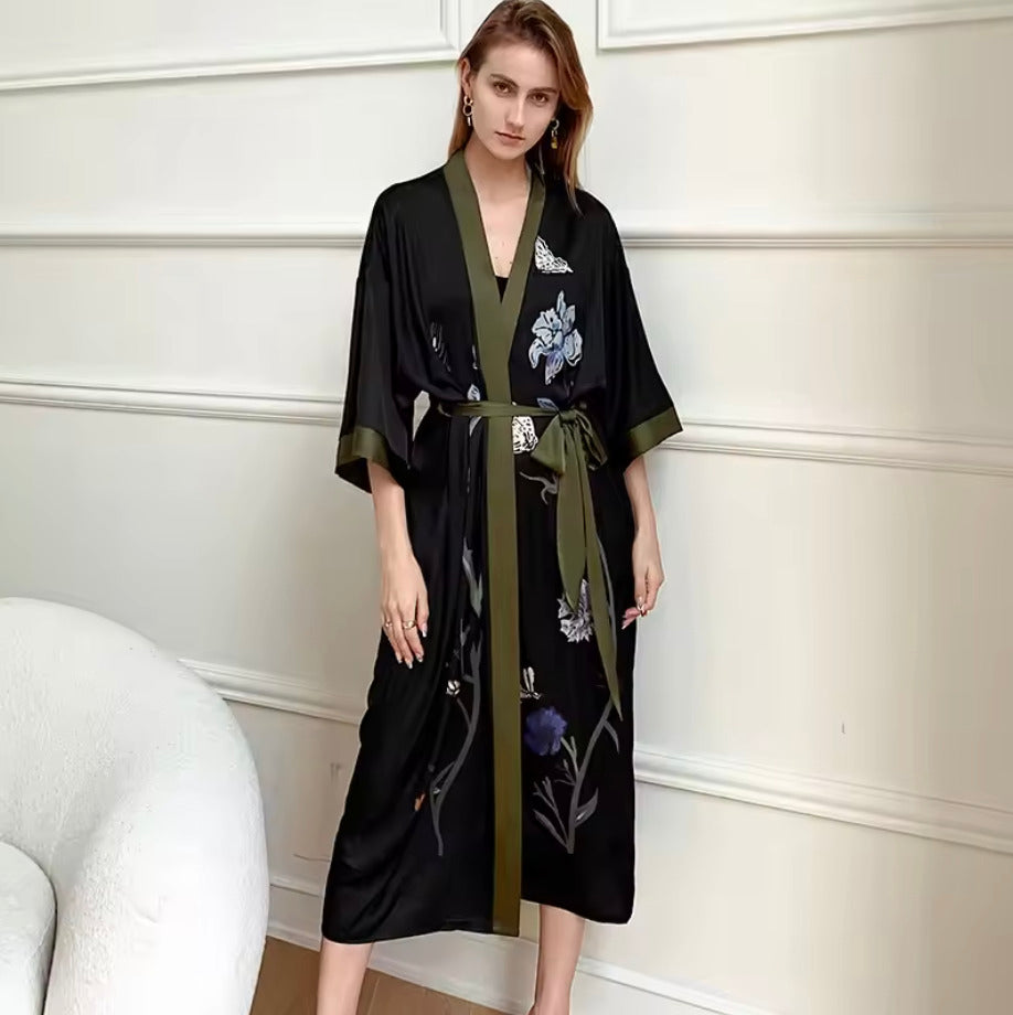 Kimono Robe de nuit | Fumée de jade