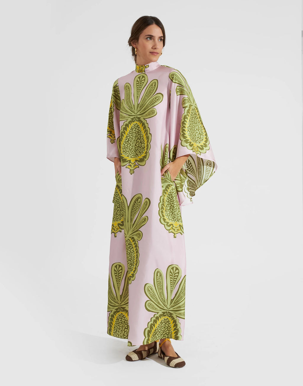 Robe kimono réversible | Rose Ananas