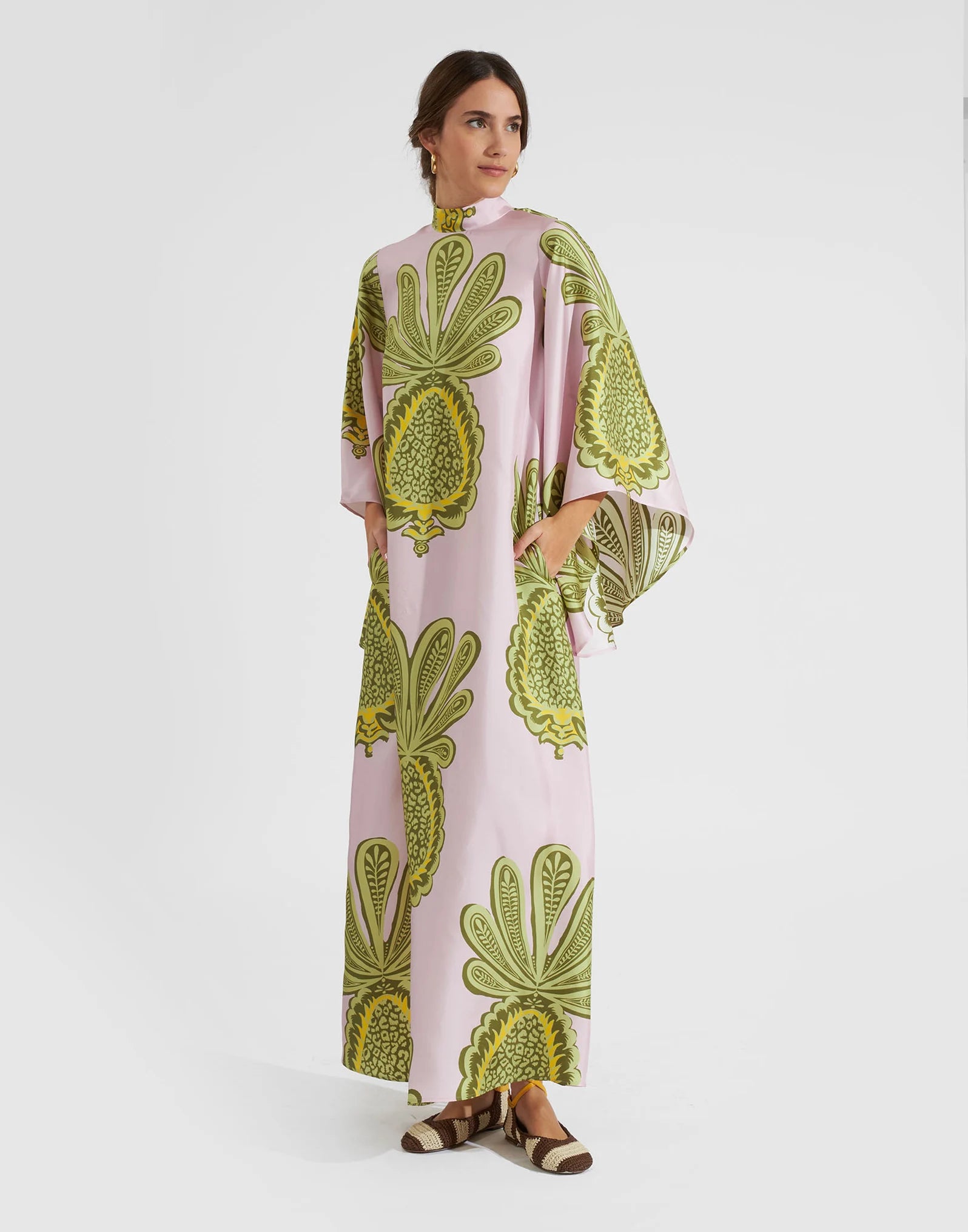 Robe kimono réversible | Rose Ananas