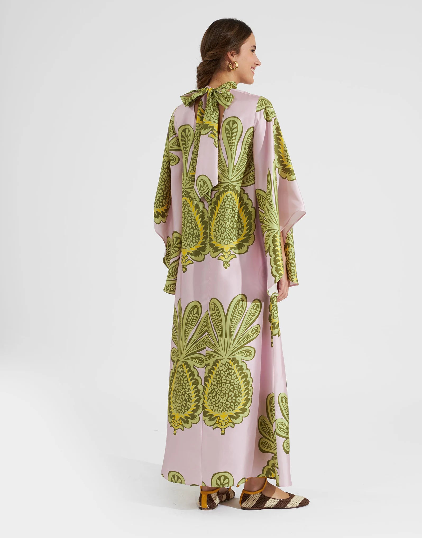 Robe kimono réversible | Rose Ananas