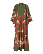Robe kimono réversible | Vert sauvage