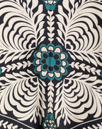 Robe kimono réversible | Bleu Abstrait