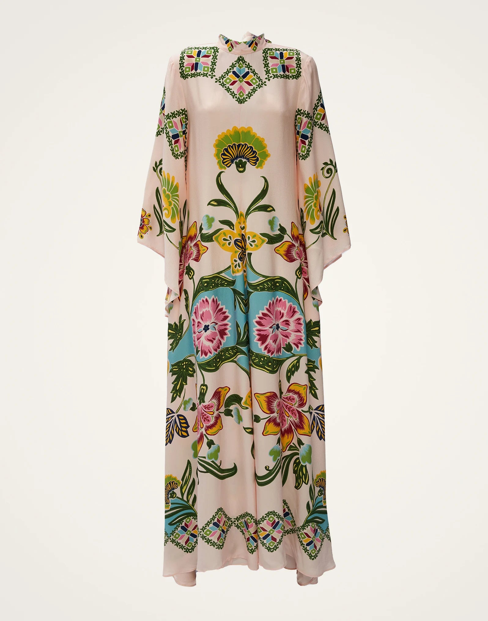 Robe kimono réversible | Blanc Fleuri