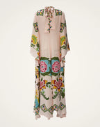 Robe kimono réversible | Blanc Fleuri