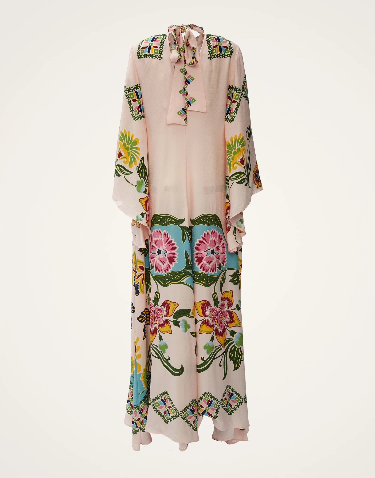 Robe kimono réversible | Blanc Fleuri