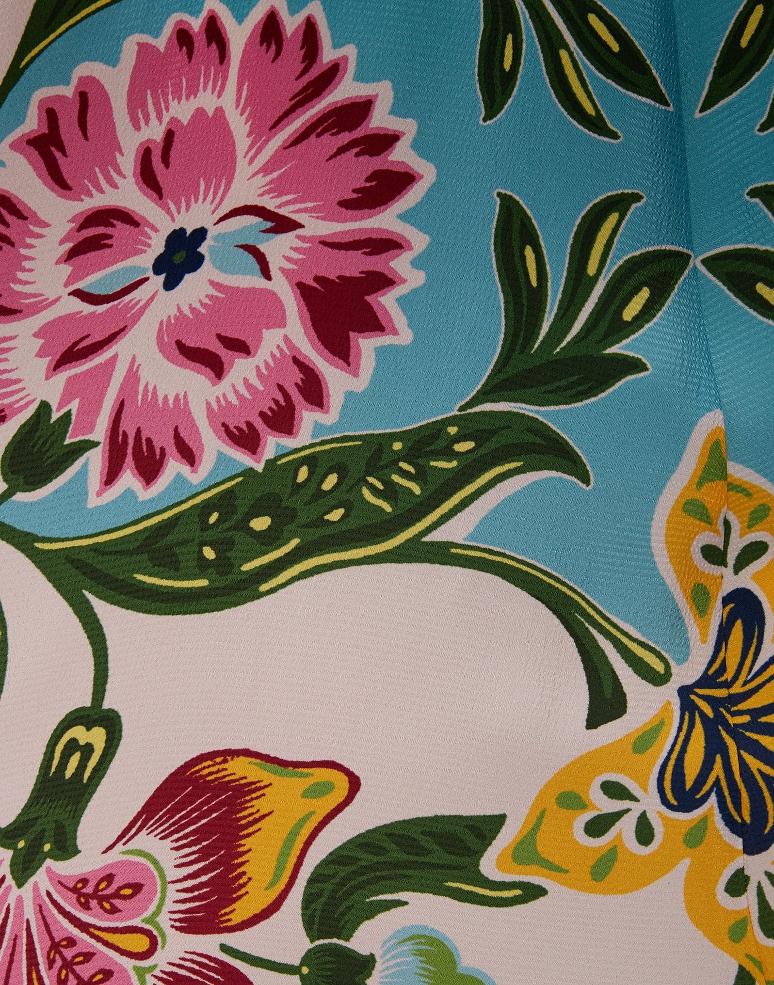 Robe kimono réversible | Blanc Fleuri