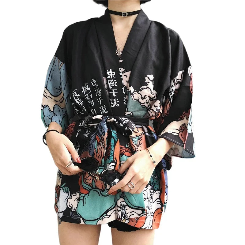 Veste Kimono Japonaise Waifu